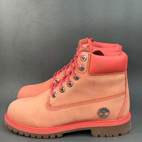 Timberland womens 6" leather Premium Boot shoes size 5 - Picture 3 of 9